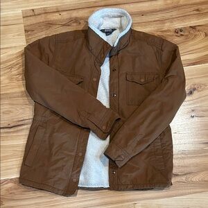 Women’s Outdoor Research Brown Utility Jacket with Sherpa Lining - size small